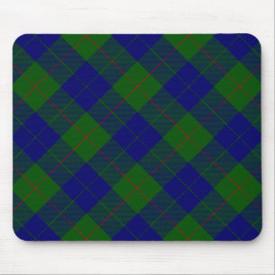 Tapis De Souris Barclay tartan bleu vert plaid