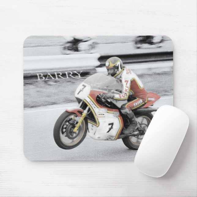 Tapis De Souris Barry Sheene (Avec souris)