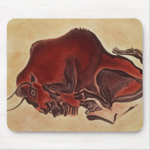 Tapis De Souris Basculez la peinture d'un bison, défunt