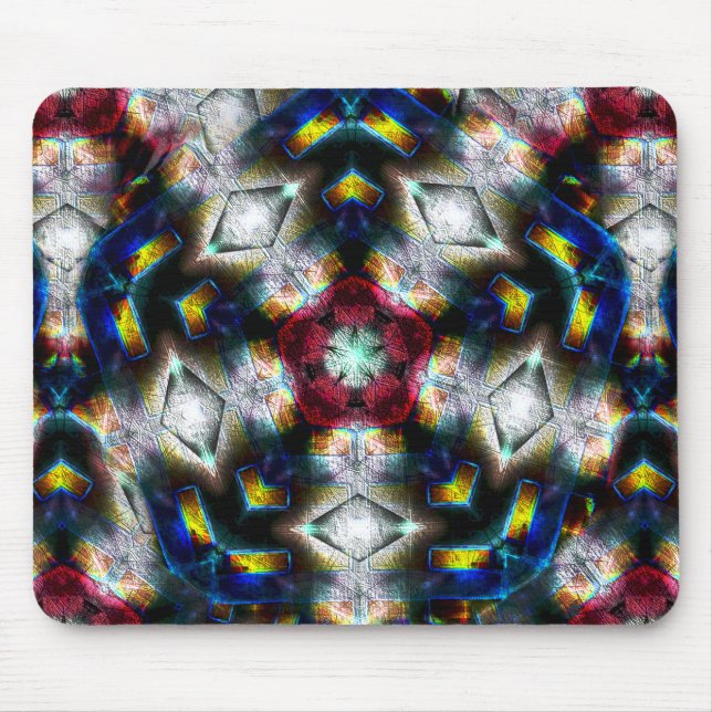 Tapis De Souris Base de sable avec des formes dans des couleurs so (Devant)