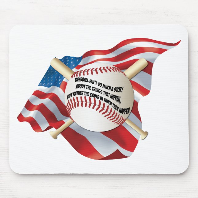 Tapis De Souris Baseball américain (Devant)