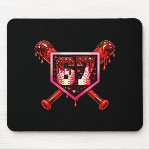 Tapis De Souris Baseball Chocolat Coulis 67 Saint-Valentin Amour A