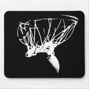 Tapis De Souris Basket-ball Black White Pop Art