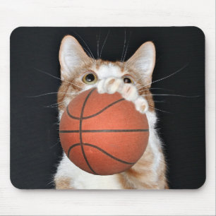 Tapis De Souris Basket-ball de chat