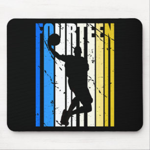 Tapis De Souris Basket-ball garçons hommes 14e anniversaire pour l