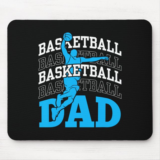 Tapis De Souris Basket-ball Papa Coach Team Match Joueur Père Dadd (Devant)