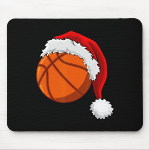 Tapis De Souris Basket de Noël Ball Santa Hat Hommes garçons Sport