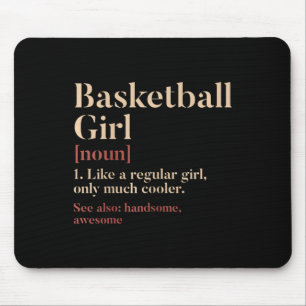 Tapis De Souris Basketball Définition Fille Drôle Cadeau Pour Bask