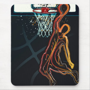 Tapis De Souris Basketball Dunk Shot Cool urbain moderne