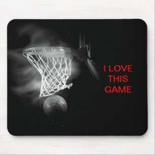 Tapis De Souris Basketball J'Aime Ce Jeu Souris Pad