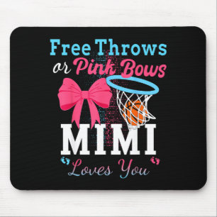 Tapis De Souris Basketball lance des arcs roses mimi t'aime
