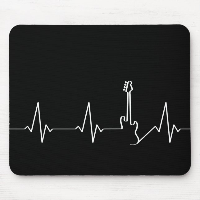 Tapis De Souris Basse Guitare Heartbeat (Devant)