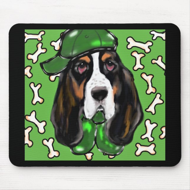Tapis De Souris Basset Hound (Devant)