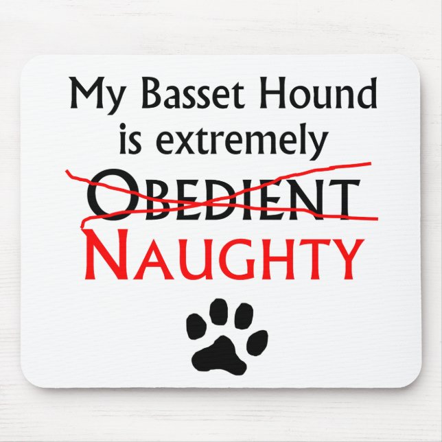 Tapis De Souris Basset Hound vilain (Devant)