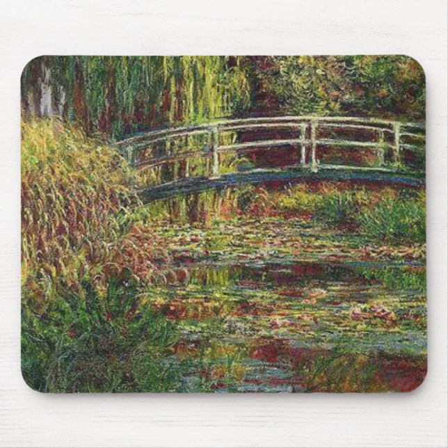 Tapis De Souris Bassin Nympheas aux. Harmonie Monet rose (Devant)