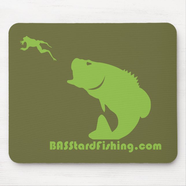 Tapis De Souris BASStard pêchant Mousepad (Devant)