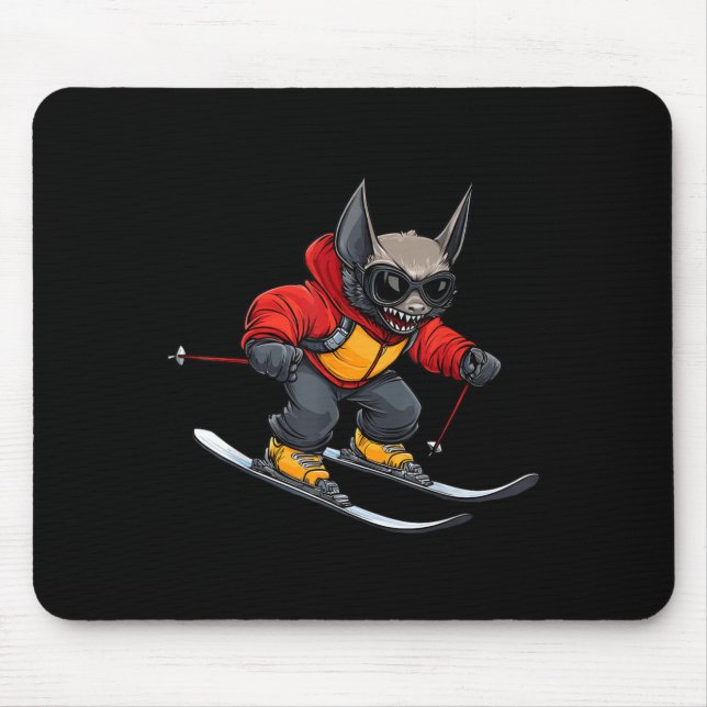 Tapis De Souris Bat Skier  (Devant)