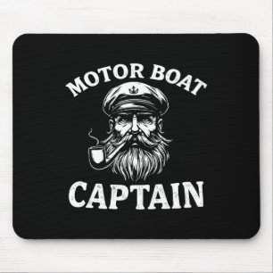 Tapis De Souris Bateau à moteur Capitaine Tee Funny Boot Outfit Sa