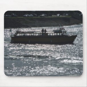 Tapis De Souris Bateau de plaisance, port de Cardiff Bay