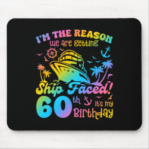 Tapis De Souris Bateau Faced C'est mon 60e anniversaire Cruising S