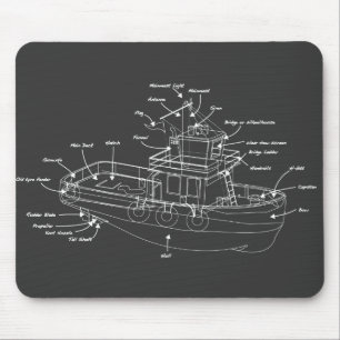 Tapis De Souris Bateau remorqueur