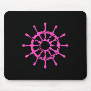 Tapis De Souris Bateau Roue de Direction Voile Vintage Style Rétro
