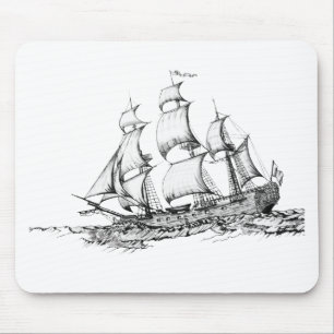 Tapis De Souris bateaux sur l'eau