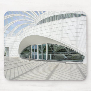 Tapis De Souris Bâtiment blanc futuriste moderne