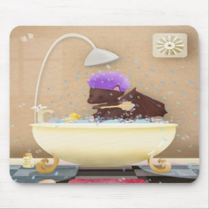 Tapis De Souris Batte dans un baquet - mousepad