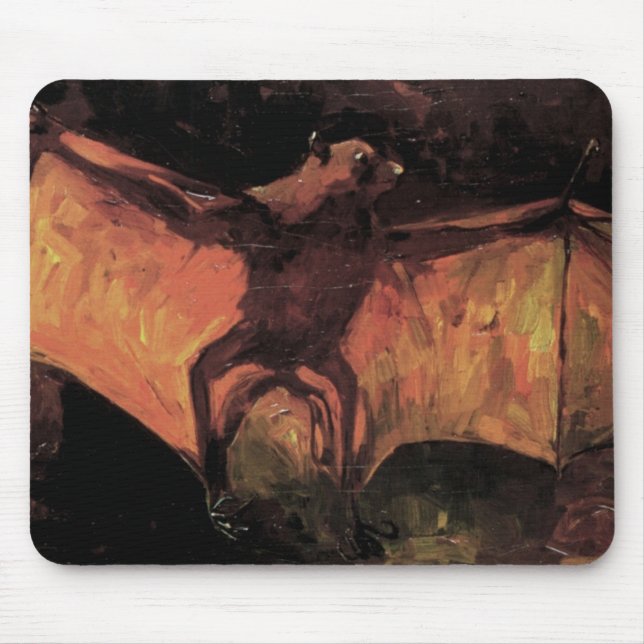 Tapis De Souris Batterie de renard volante par Vincent van Gogh (Devant)