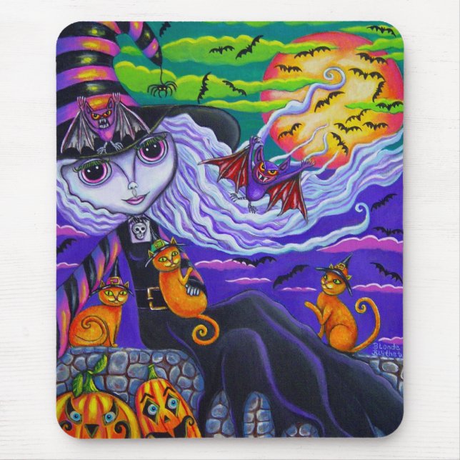 Tapis De Souris Batty Halloween Mousepad (Devant)