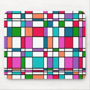 Tapis De Souris Bauhaus in Flower Power Colors