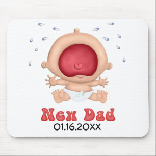 Tapis De Souris Bawling Baby - Nouveau père - Personnaliser