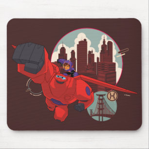 Tapis De Souris Baymax et Hiro  Héros haut