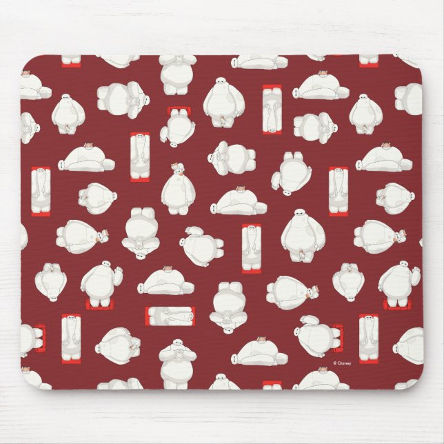 Tapis De Souris Baymax et Mochi Motif rouge (Devant)