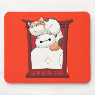 Tapis De Souris Baymax et Mochi   Type de support