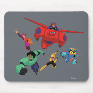 Tapis De Souris Baymax et son équipe de super héros
