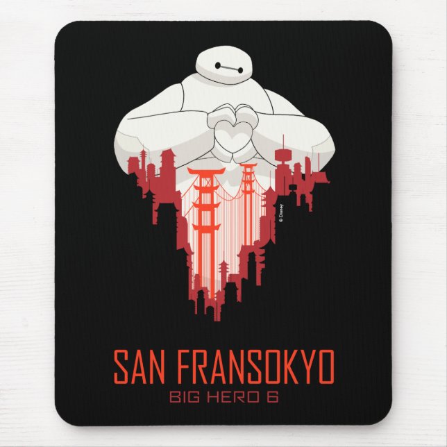 Tapis De Souris Baymax | San Fransokyo - Big Hero 6 (Devant)