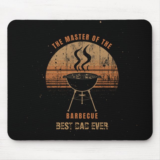 Tapis de souris BBQ Meilleur Papa de tous les temp (Devant)