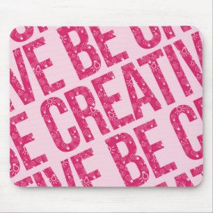 Tapis De Souris Be Creative Motif Word Art Exemples Motif Art