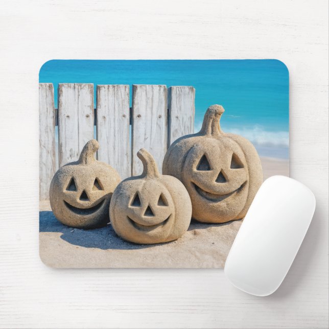 Tapis De Souris Beach Jack o' Lanterns  (Avec souris)