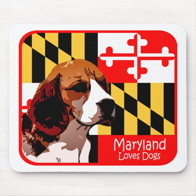 Tapis De Souris Beagle du Maryland (Devant)