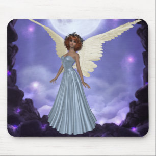 Tapis De Souris Beau Ange Bleu Mousepad