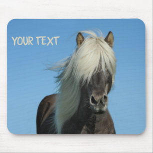 Tapis De Souris Beau cheval sous le ciel bleu