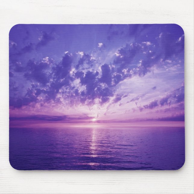 Tapis De Souris Beau coucher du soleil pourpre (Devant)