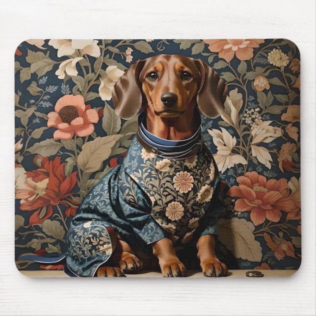 Tapis De Souris Beau Dachshund Brown | Portrait Dachshund (Devant)