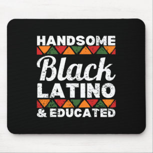 Tapis De Souris Beau Latino noir et Afro Latino Afr éduqué