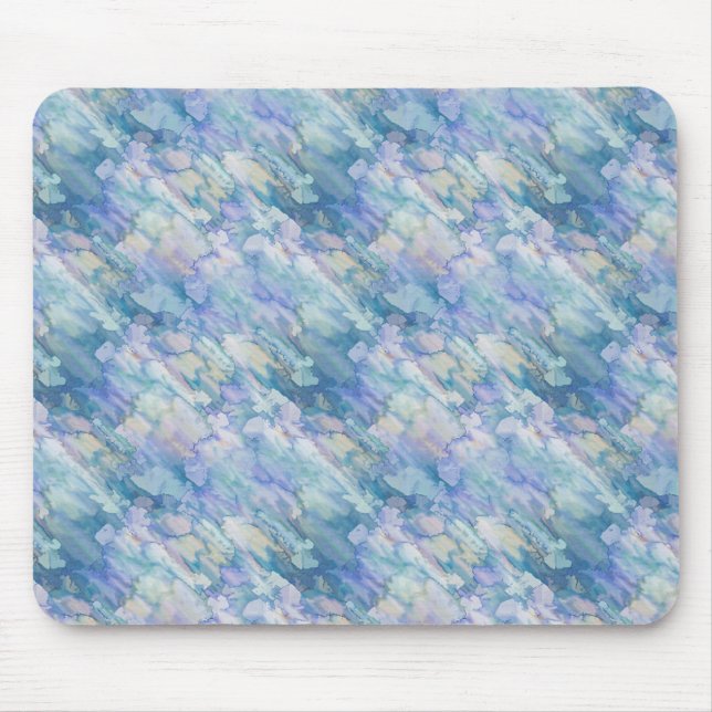 Tapis De Souris Beau Pastel bleu & rose Souris Pad (Devant)