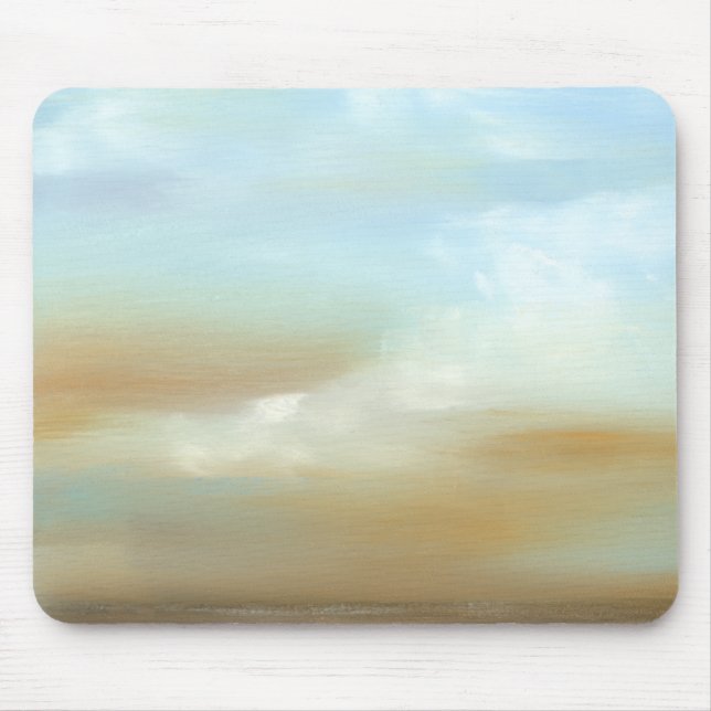 Tapis De Souris Beau paysage avec nuages fluides (Devant)
