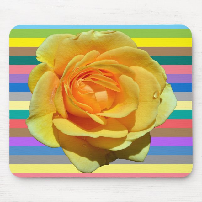 Tapis De Souris Beau rose arc-en-ciel (Devant)